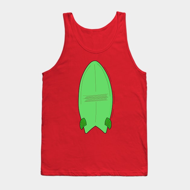 Vintage Surfboard Tank Top by DiegoCarvalho